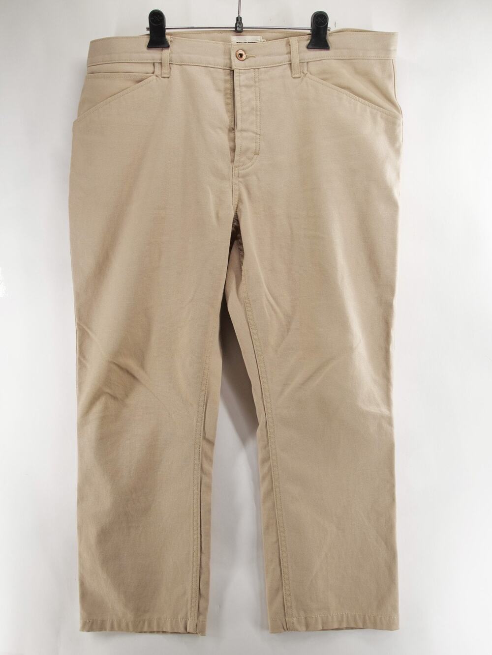 Taylor Stitch Camp Pant 36x27 Men Stone Boss Duck Hemp Canvas Chino Khaki Cargo